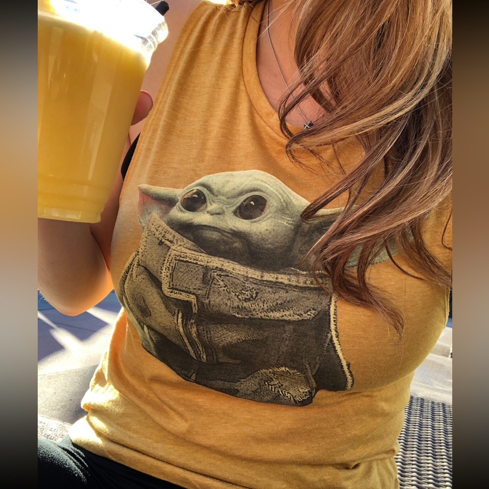Disney baby yoda size small tank top in great condition worn once